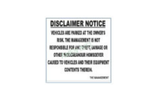 Disclaimer Sign | Amen International Pte Ltd