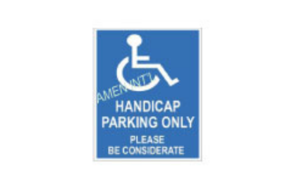 Handicap Parking Signs | Amen International Pte Ltd