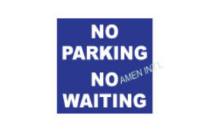 No Parking and No Waiting Sign