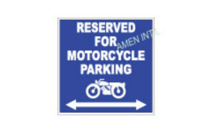 Reserved For Motorcycle Sign