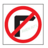 No Right Turn Sign Singapore | Amen International Pte Ltd