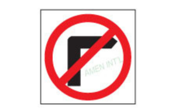 No Right Turn Sign Singapore | Amen International Pte Ltd