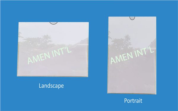 Acrylic Pockets Singapore | Amen International Pte Ltd