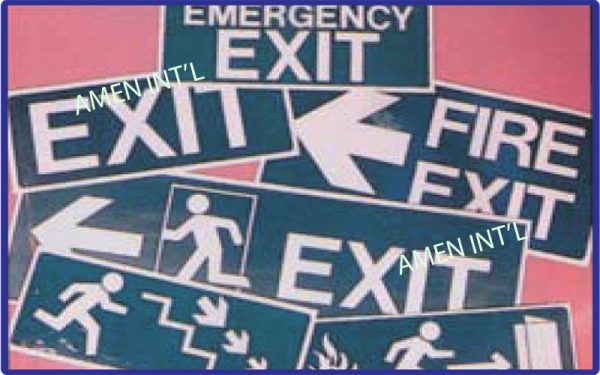 Exit Signs Singapore | Amen International Pte Ltd