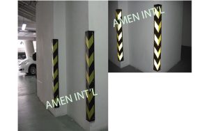 Rubber Corner Guards (With Reflective Strips)